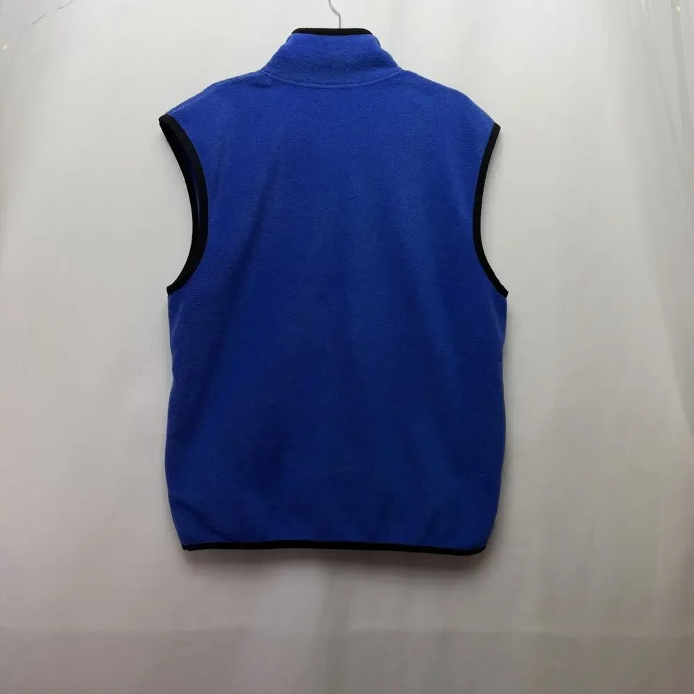 Adidas Vest‎ Mens M Blue Fleece Full Zip Team Logo Outdoor Athletic
